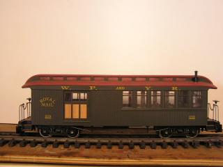 Voiture fourgon WPYR � bogies.